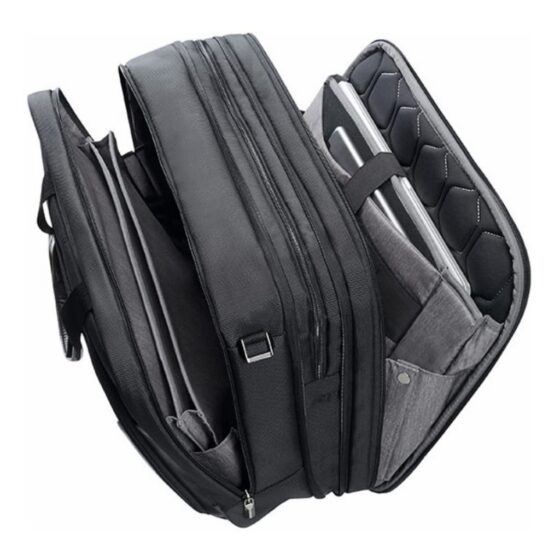 Samsonite XBR Bailhandle 15 6 Expander Black open jpg