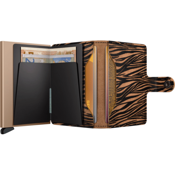 Secrid Miiwallet Zebra leather beige interior1 png