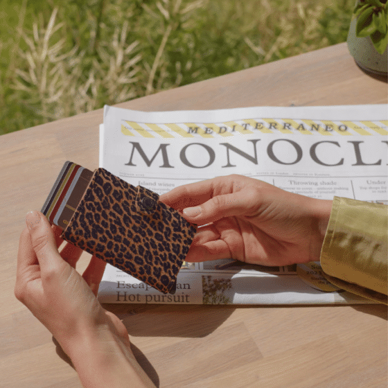 Secrid Miniwallet Leopard Beige lifestyle png