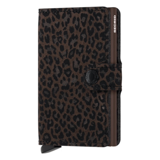 Secrid Miniwallet Leopard Brown front3qrtr png
