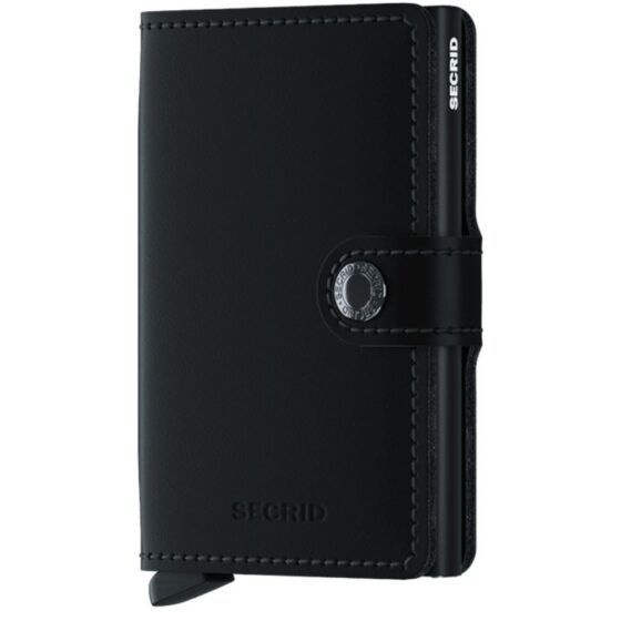 Secrid Miniwallet Matte Ccmm Black Front3qrtr