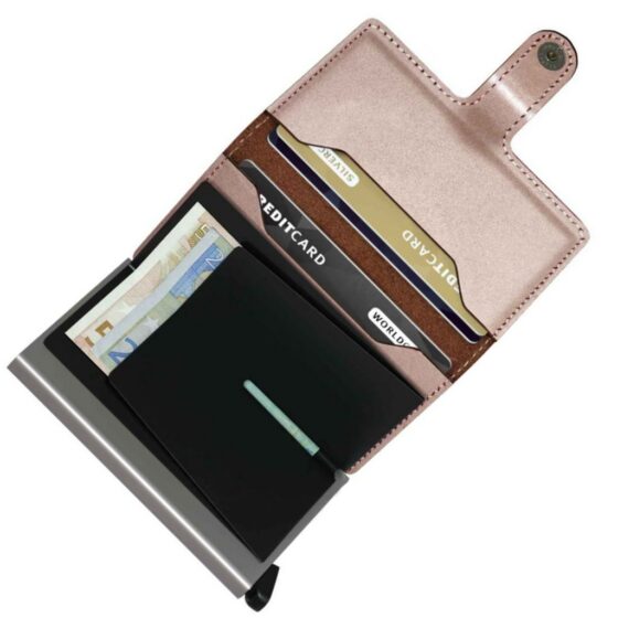 Secrid Miniwallet Metallic Mme Rose Gold Interior