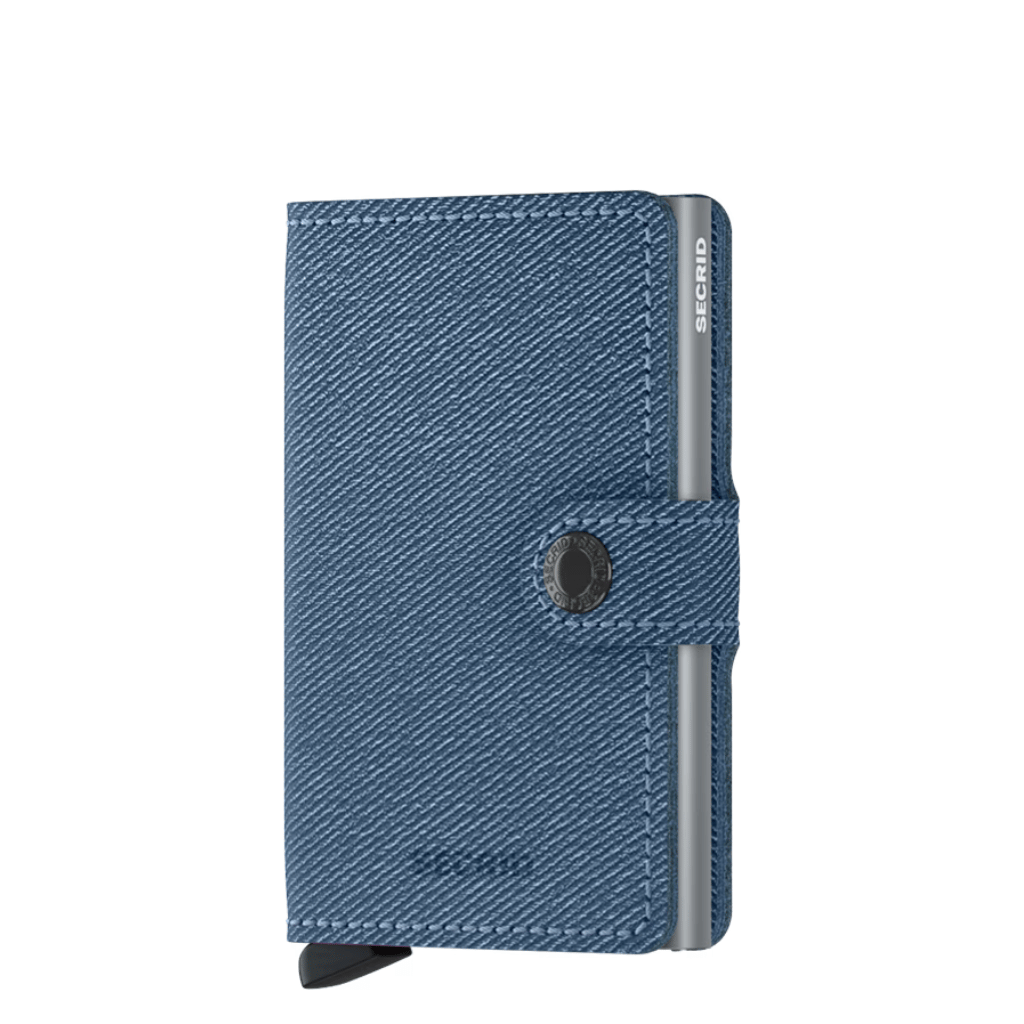 Secrid Miniwallet Twist Jeans Blue front3qrtr png