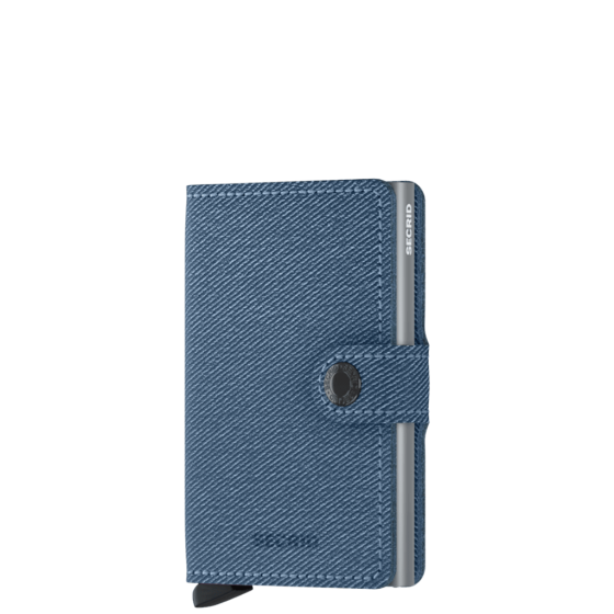 Secrid Miniwallet Twist Jeans Blue front3qrtr transp