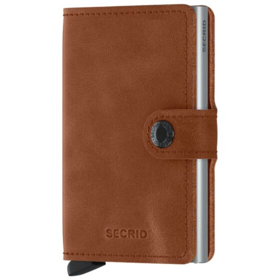 Secrid Miniwallet Vintage MV Leather Cognac front3qrtr jpg