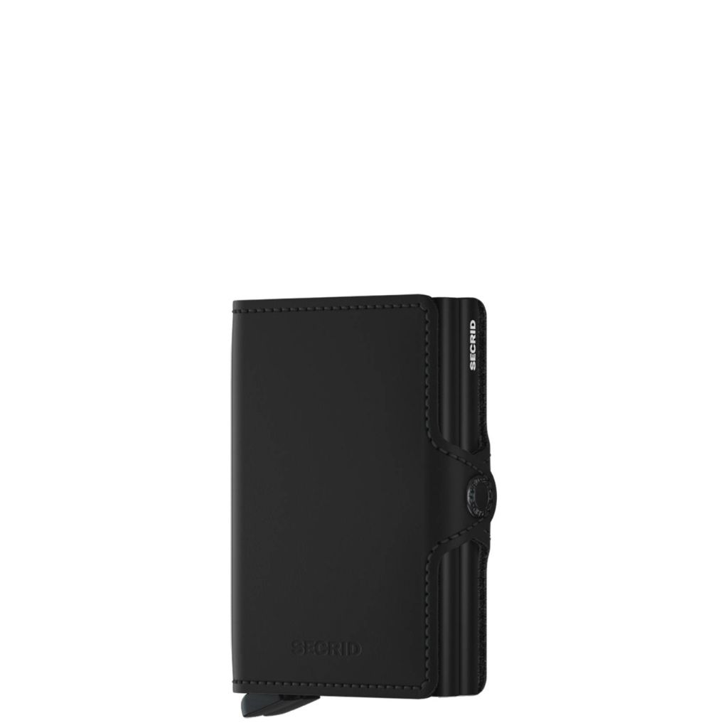Secrid Twinwallet Matte Black Leather Cctm Front3qrtr Primary