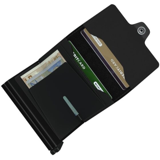 Secrid Twinwallet Matte black leather CCTM interior2 jpg