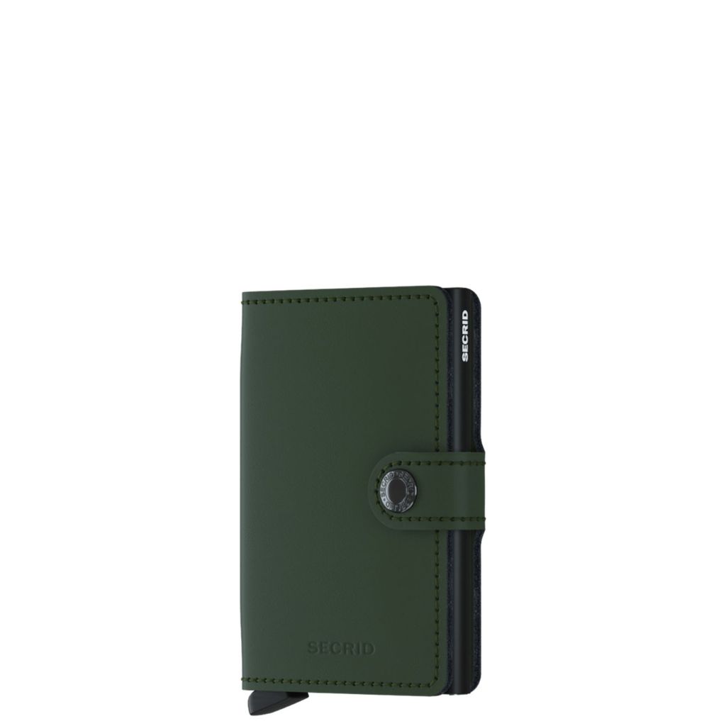 Secrid Miniwallet Matte Ccmm Green Front3qrtr Primary