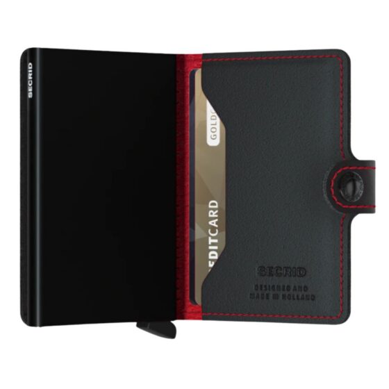 Secrid Miniwallet Perforated Ccmpf Black Red With Tab Interior2