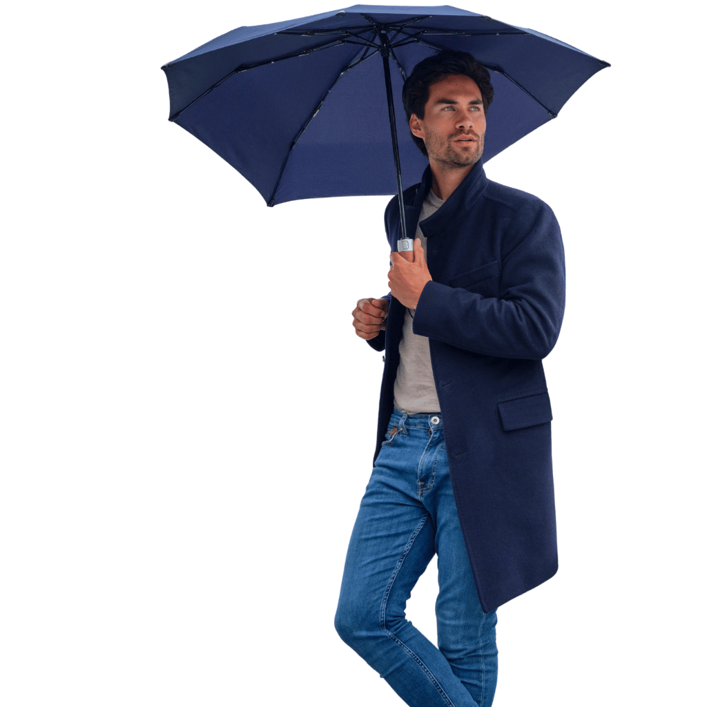 Senz Micro storm umbrella 1010 midnight blue features