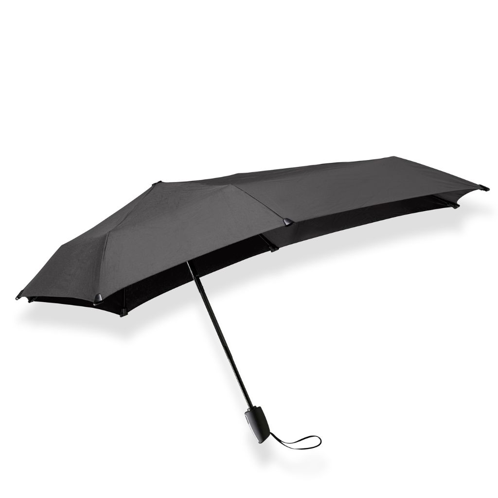 Senz Mini Automatic Foldable Storm Umbrella 2020 Black Front