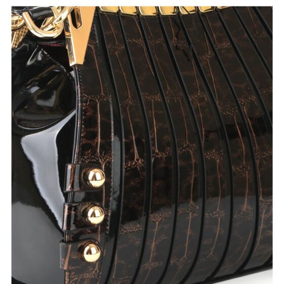 Serrenade Leopard Print Monica Shopper Seh7 7330 Brown Front Edge