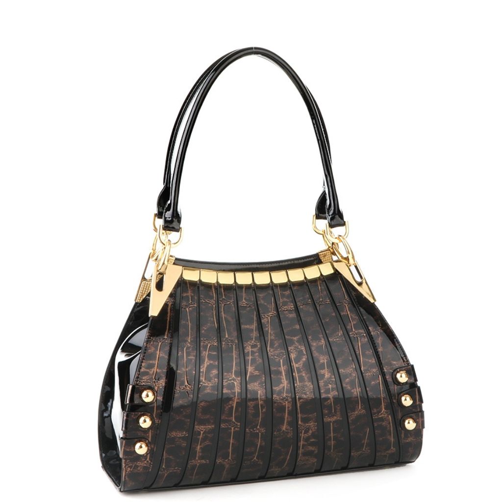 Serrenade Leopard Print Monica Shopper Seh7 7330 Brown Front3qrtr