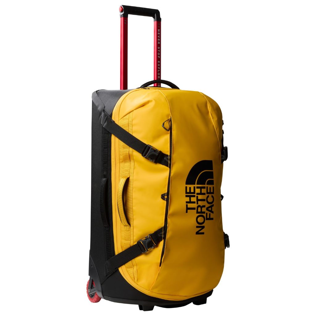 The North Cafe Base Camp Rolling Thunder Duffle Large 28 inch yellow front3qrtr jpg