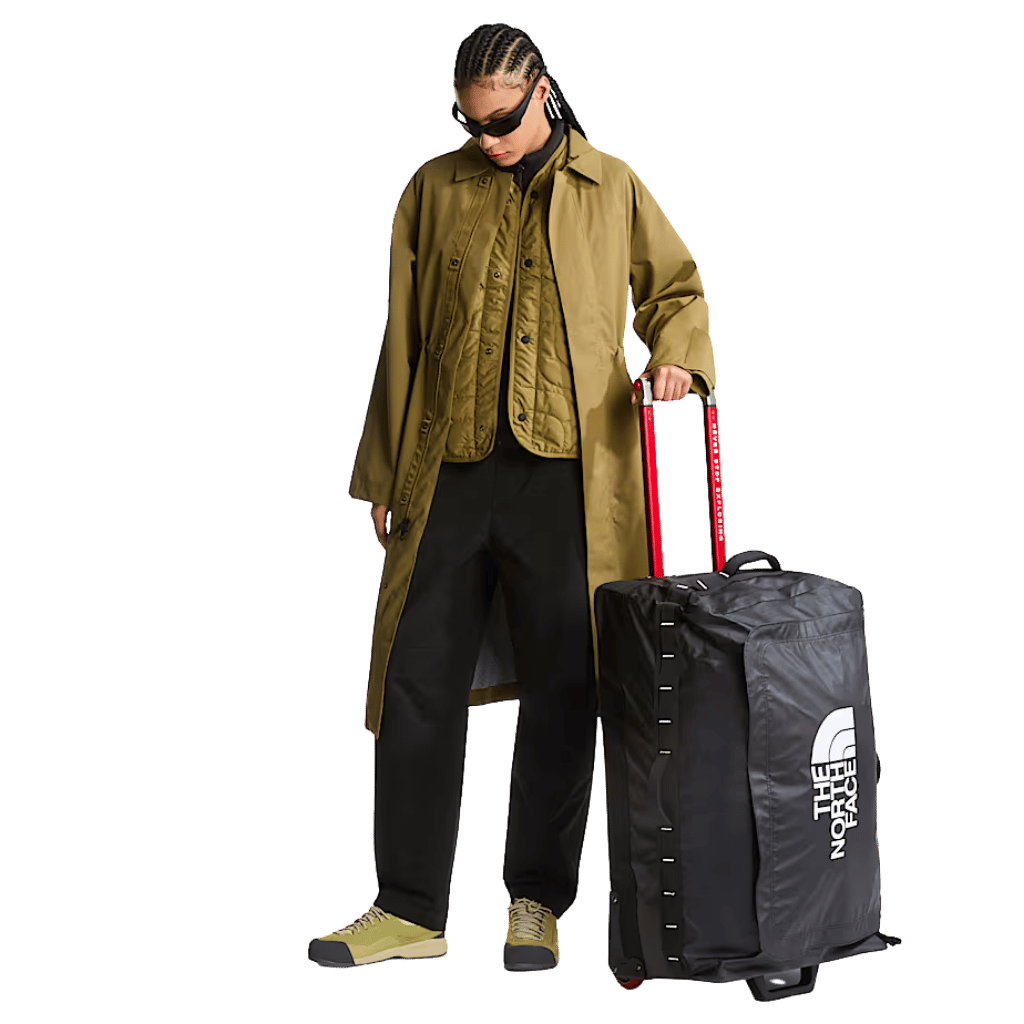 The North Face Base Camp Voyager Duffle 94L Black lifestyle