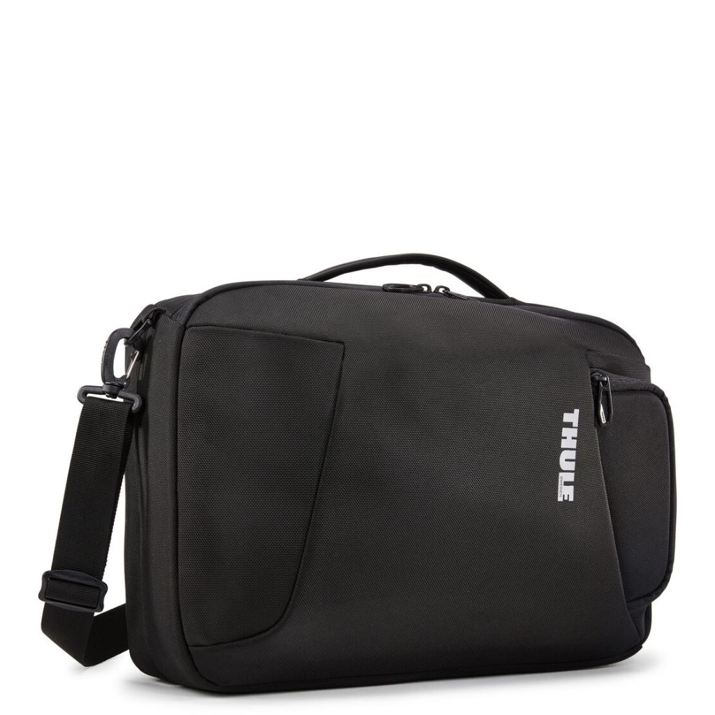 Thule Accent 17l Convertible Backpack Black Front3qrtr Brief
