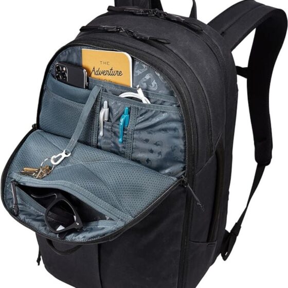 Thule Aion 28l Backpack Black Front Organiser