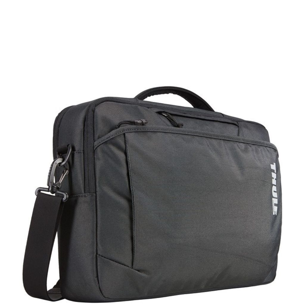 Thule Subterr 15 6 Laptop Briefcase Black Front3qrtr Primary