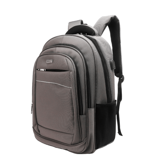Tosca Biztech 3004 50 Grey Laptop Large Backpack front3qrtr png
