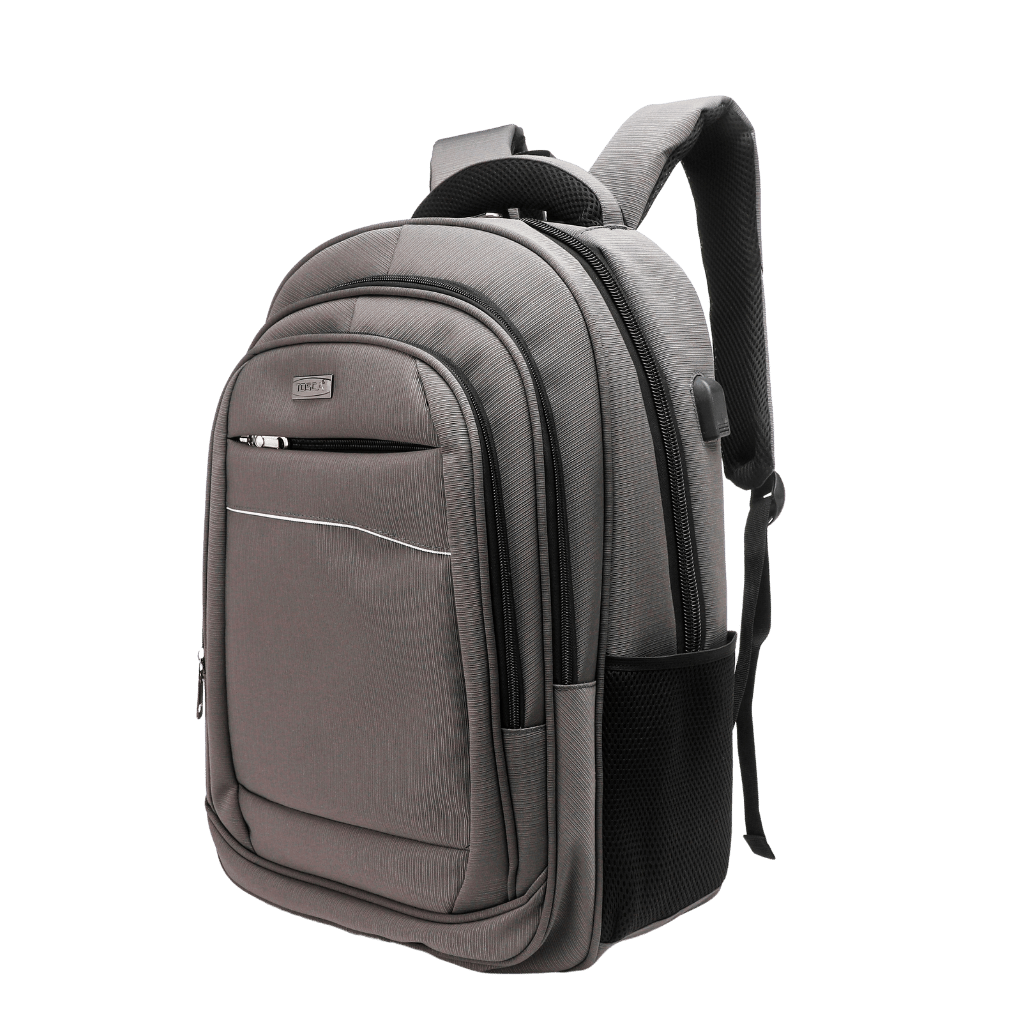 Tosca Biztech 3004 50 Grey Laptop Large Backpack front3qrtr png
