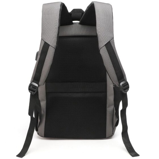 Tosca Biztech 3004 50 Grey Laptop Large Backpack rear jpg