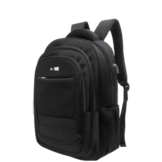 Tosca Biztech 3004 55DEluxe laptop backpack black front3qrtr png