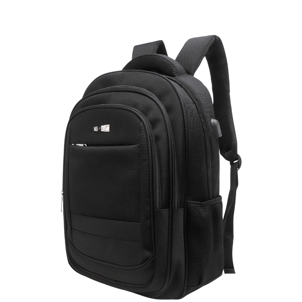 Tosca Biztech 3004 55DEluxe laptop backpack black front3qrtr png