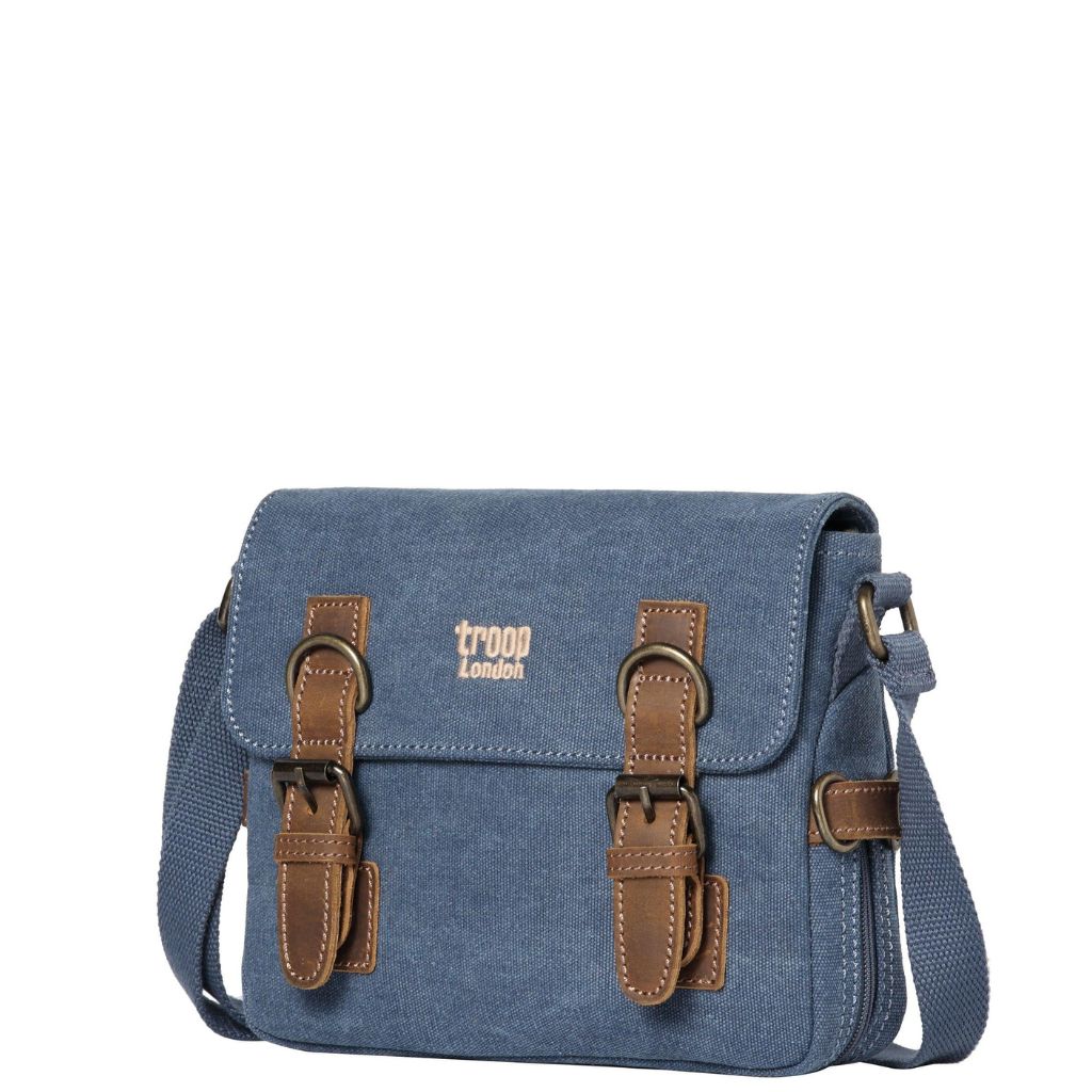 Troop Trp0111 Across Body Bag Blue Front3qrtr Primary