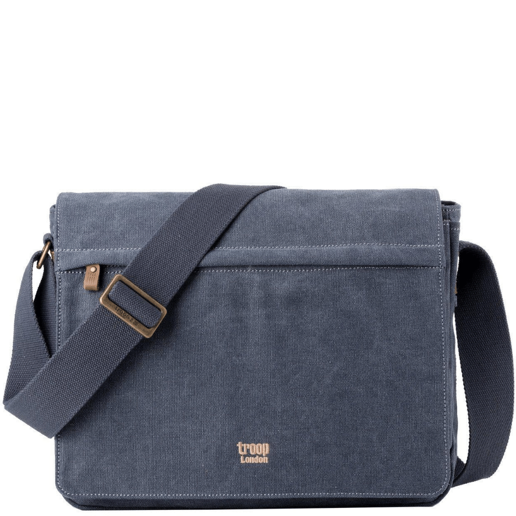 Troop of London TRP0240 Laptop Briefcase Blue front png