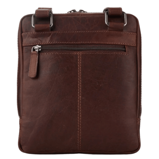 Tuscany Enzo TBA106 crossbody brown rear png