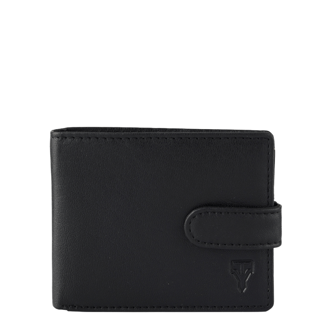 Tuscany_Leather_billfold_with_tab_TWO205_black_front_primary