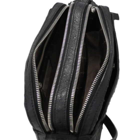 Via La Moda Fiona Ostrich VLP4001 Handbag black interior jpg