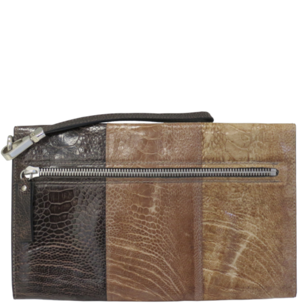 Via La Moda Grace VLP7330 Ostrich Leg Travel Wallet Multicolour rear jpg