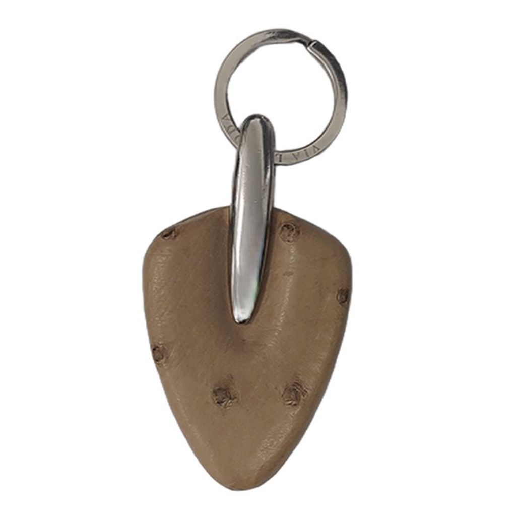 Via La Moda Ostrich keyring spear 6021 beige jpg