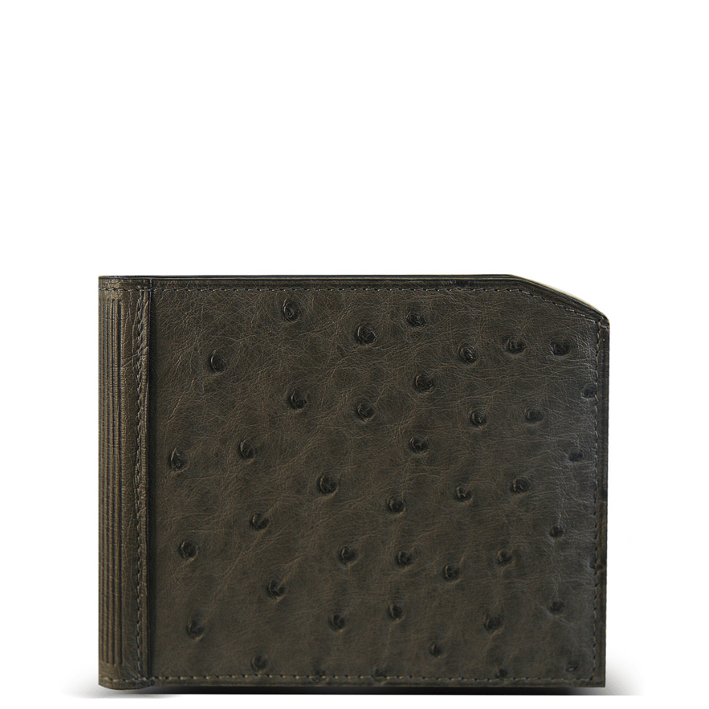 Via La Moda Provoque 7407 Hipster Wallet Ostrich leather nicotine front primary png