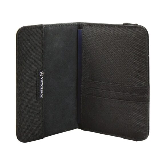 Victorinox Travel Passport Holder RFID Black 31172201 open jpg