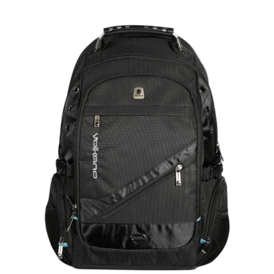Volkano 7027 g Unit laptop backpack black front png