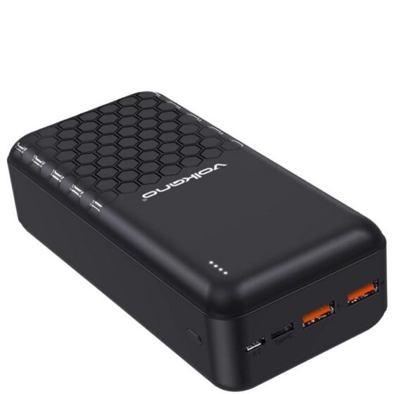 Volkano 9017 Remus 30000 powerbank black front3qrtr jpg