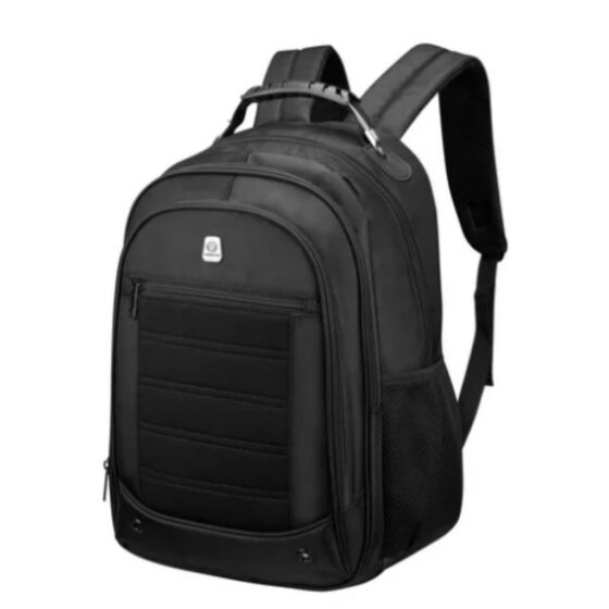 Volkano Captain 15 inch laptop backpack 9192 black front3qrtr jpg