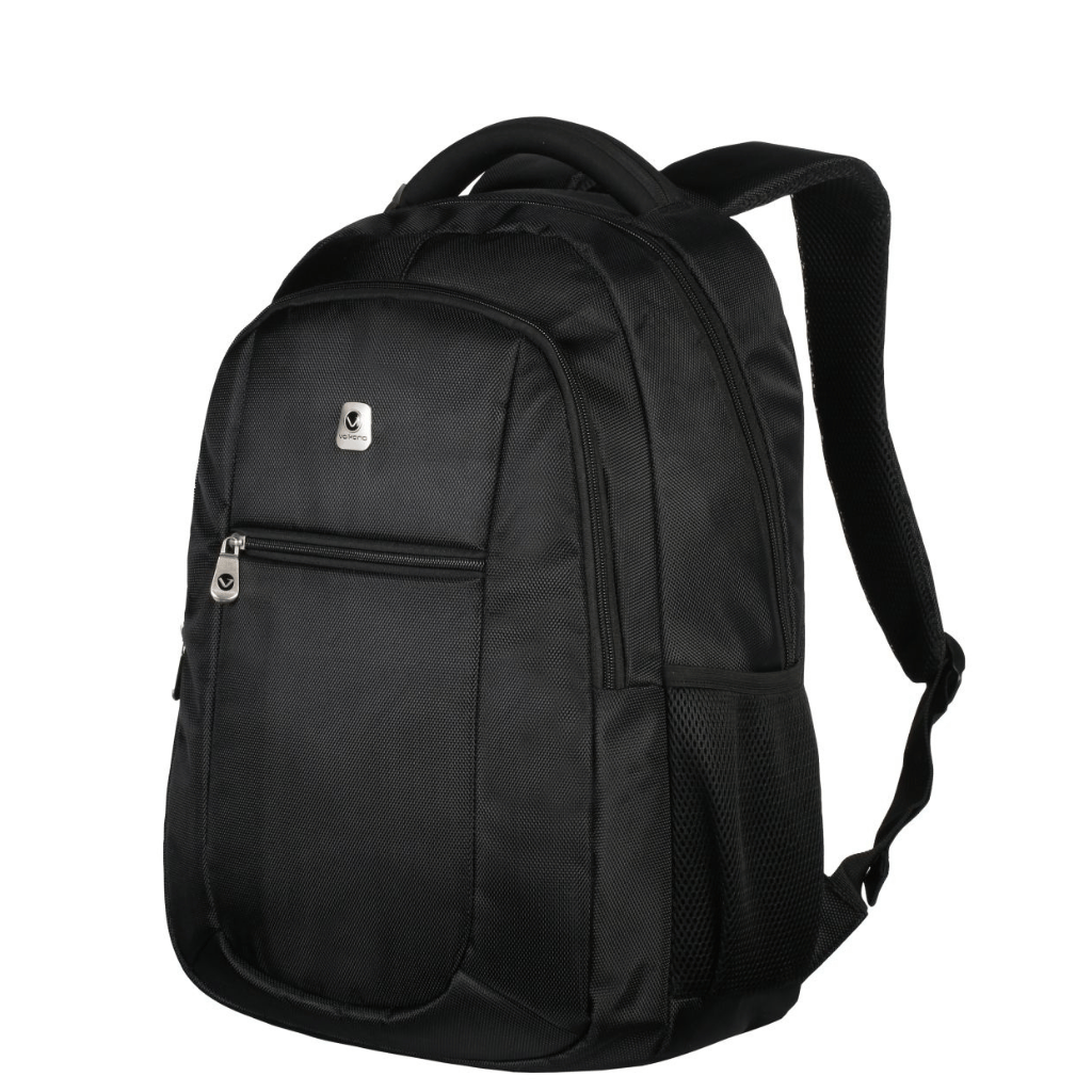 Volkano Jet laptop Backpack 1020 black front3qrtr png
