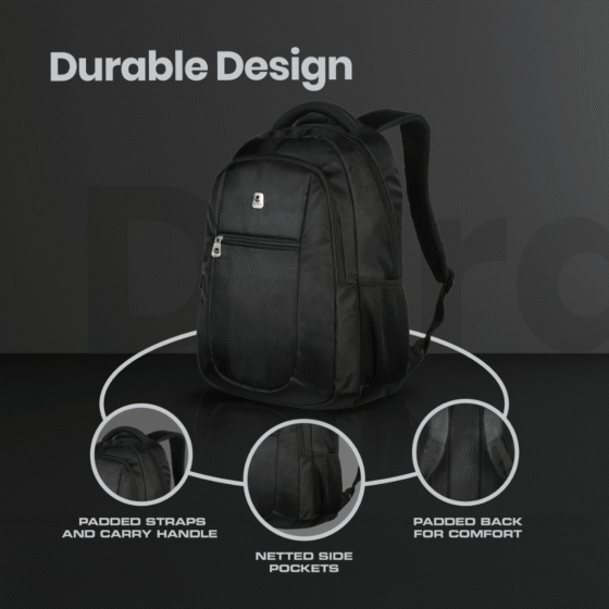 Volkano Jet laptop Backpack 1020 black ino1 png