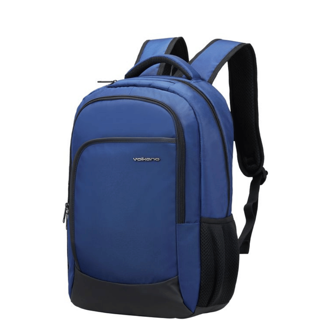 Volkano Nano Laptop Backpack 9178 navy front3qrtr primary png