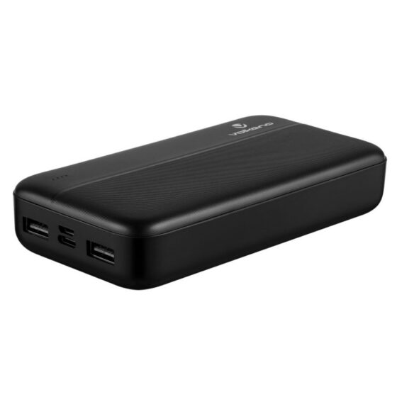 Volkano Omega 20000mah Powerbank Black 9016 Front3qrtr