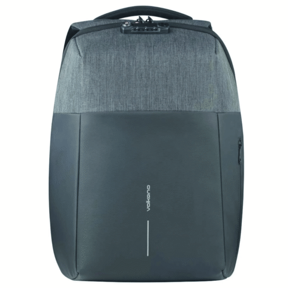 Volkano Smart Deux Laptop Backpack charcoal front png