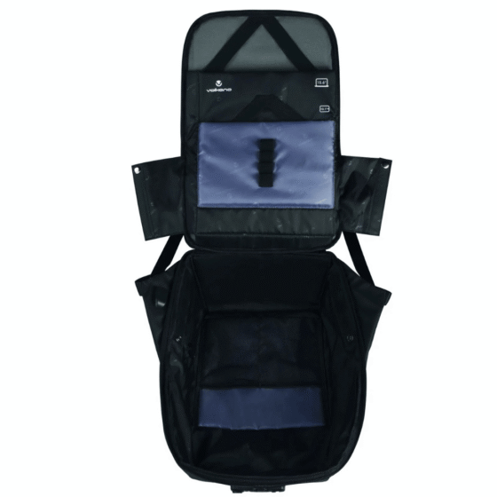 Volkano Smart Deux Laptop Backpack charcoal interior png