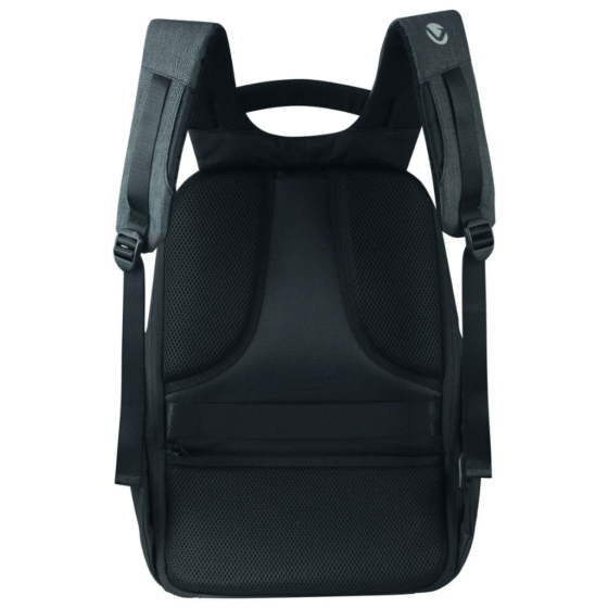 Volkano Smart Deux Laptop Backpack charcoal rear png