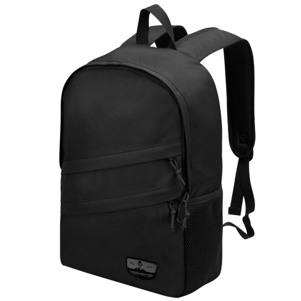 Volkano Tandem 15 inch laptop backpack 9182 black front3qrtr jpg
