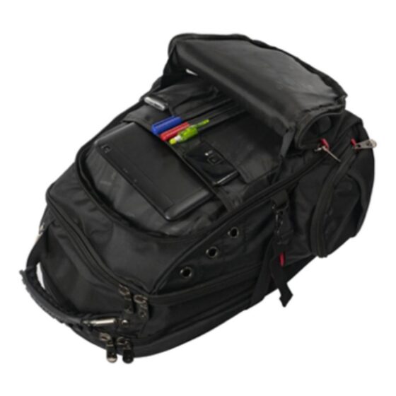 Volkano Tough 1017 laptop backpack open jpg