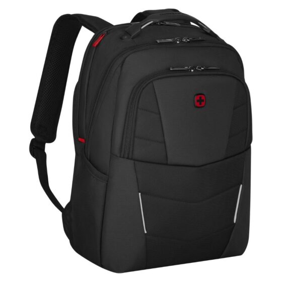Wenger 653186Altair laptop Backpack Black front3qrtr 2 jpg