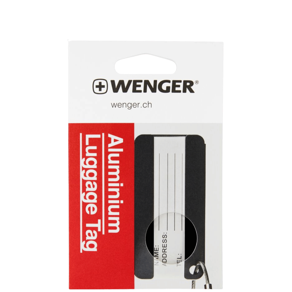 Wenger Aluminium tags package transparent
